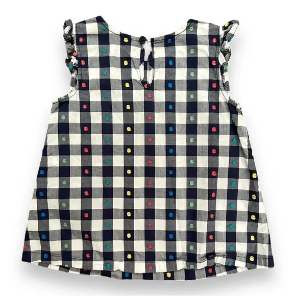 Hanna Andersson | Navy Gingham Swiss Dot Top (5) - Picture 4 of 7